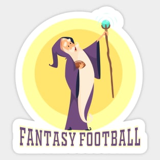 Fantasy Football Wizard Sticker